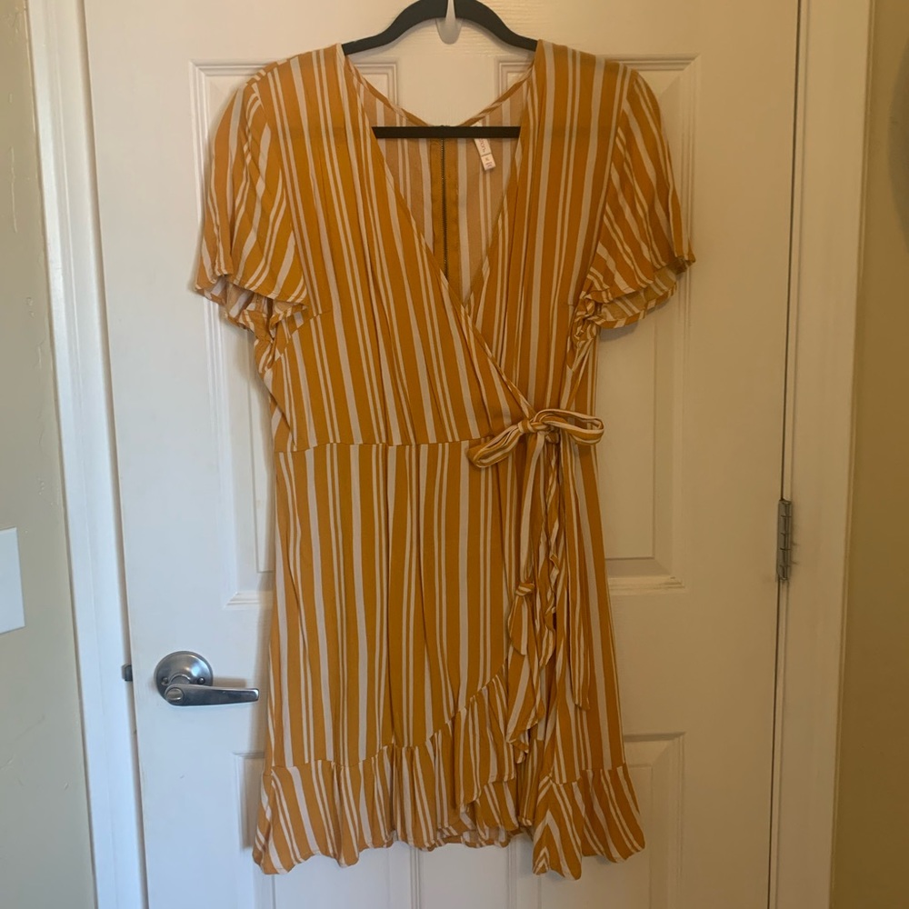 Wrap Ruffle Dress